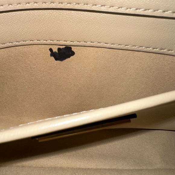 Tory Burch small Kira mixed-media shoulder bag cream & black New - Picture 15 of 15